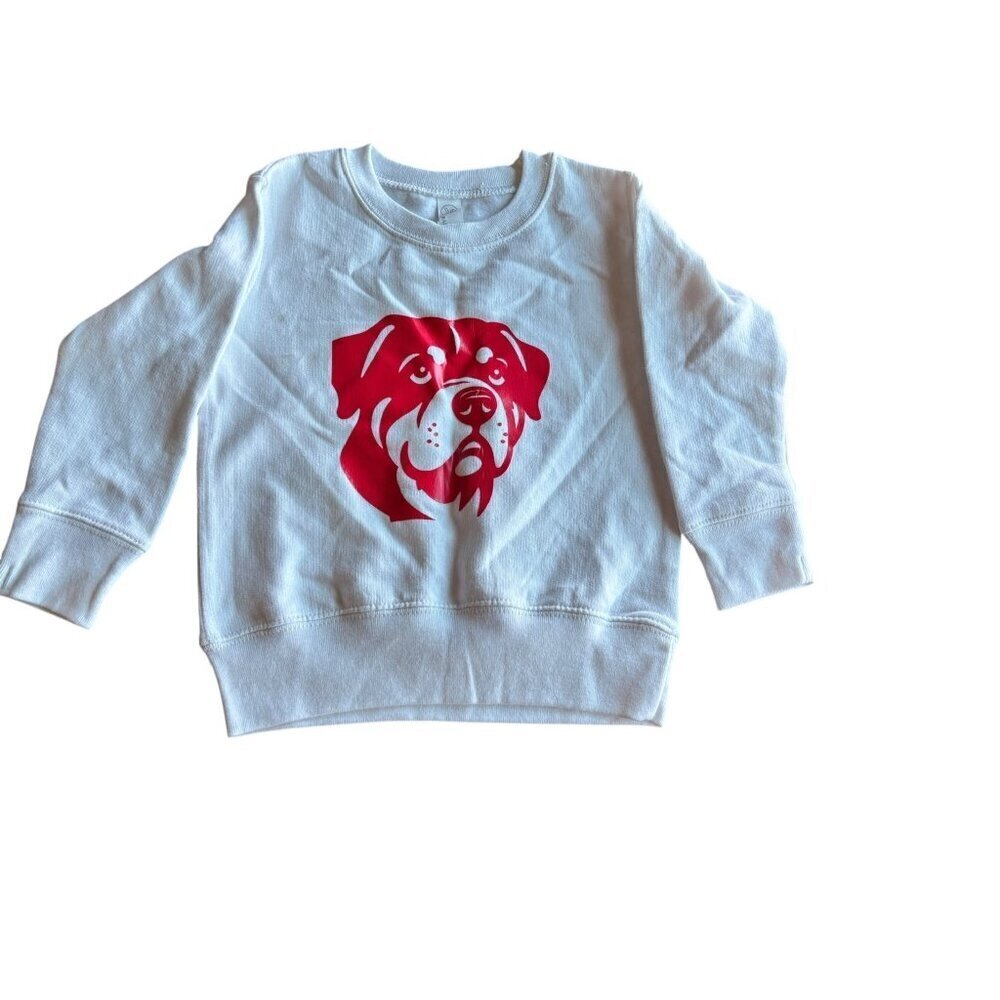 White Toddler Rottweiler Sweater